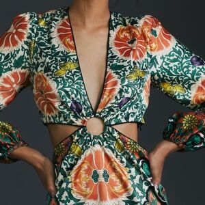 Let Me Be Floral Cut Out Mini Dress